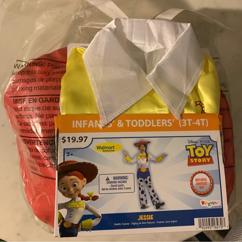 Disney Toy Story Jessie Costume with Yellow and Red Accents
